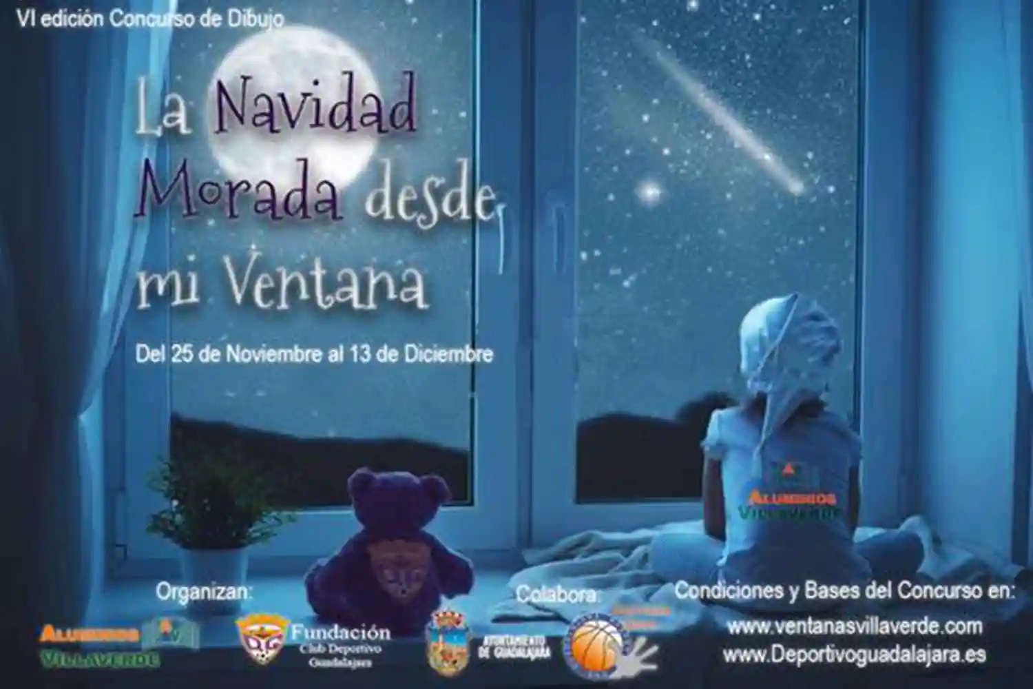 La Navidad morada desde mi ventana