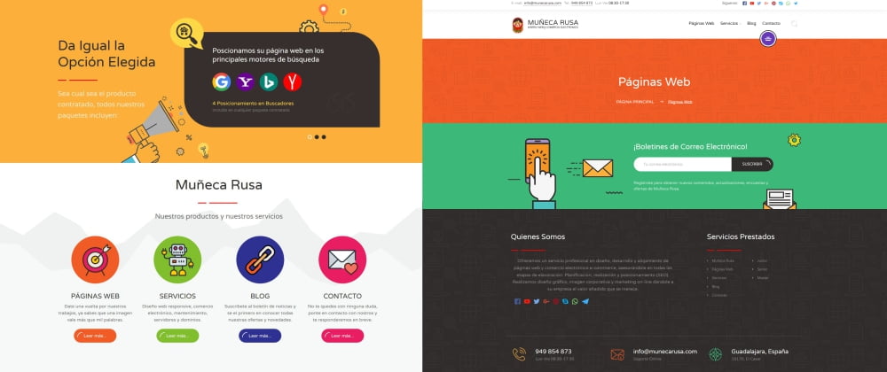 Diseño Web Muñeca Rusa