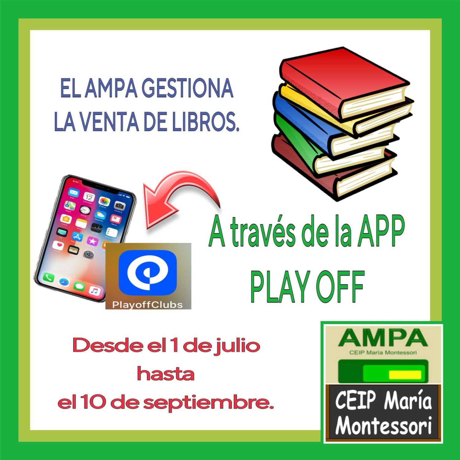 Venta de libros con el AMPA