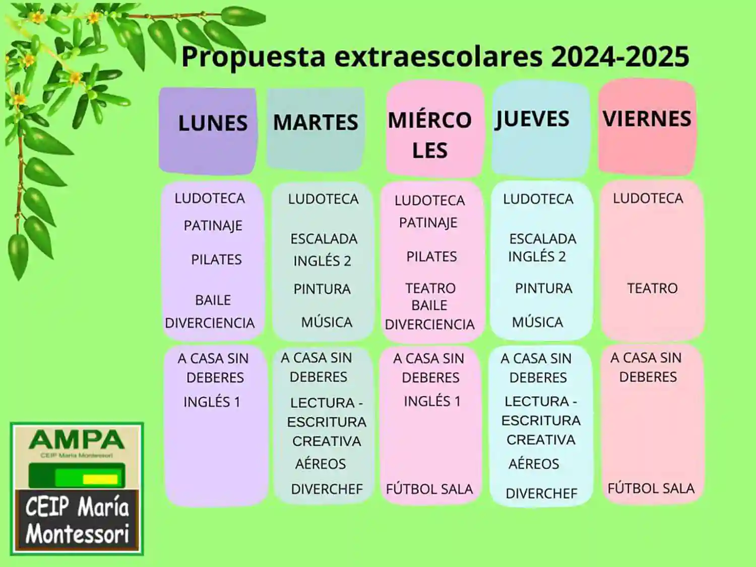 Propuesta Extraescolares
